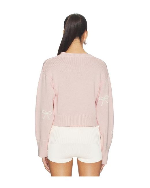 LoveShackFancy White Francette Cardigan Top