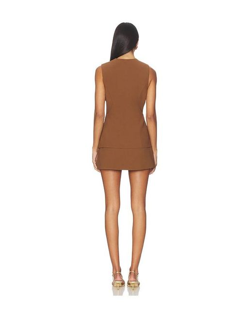 Astr Brown Dilone Dress