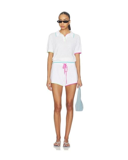 Beach Riot White Sia Top