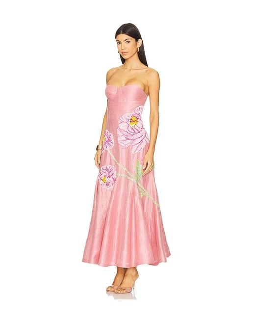 La Fuori Pink Petaleeza Corset Gown