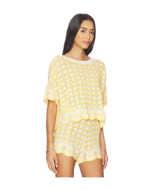 LSPACE Yellow X Revolve Sunchaser Top