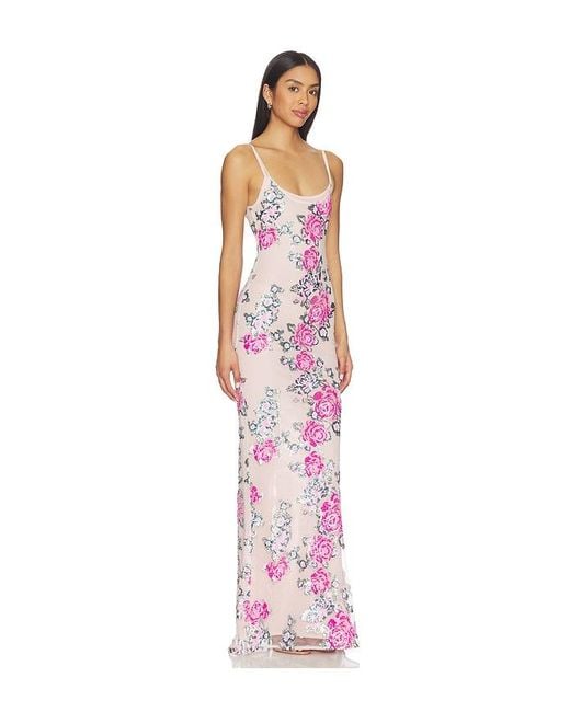 Zhivago Multicolor Ista Fiorita Slip Dress