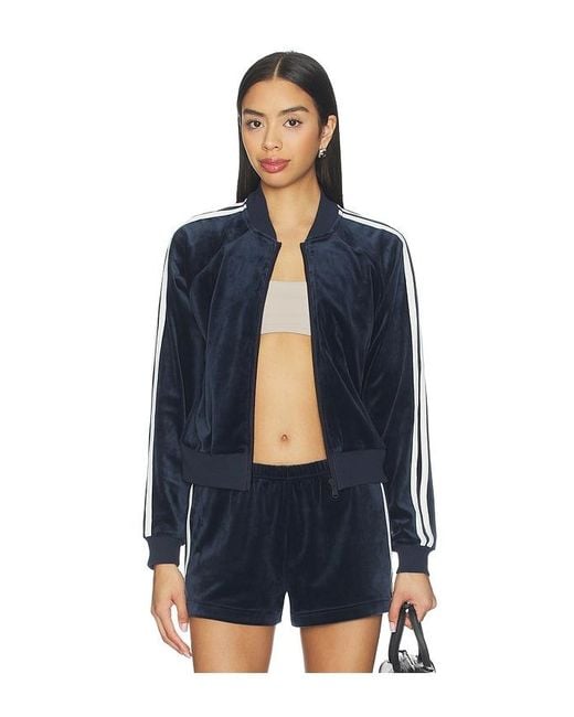 Splits59 Blue Heritage Velour Bomber Jacket