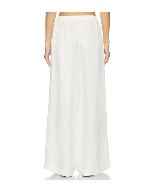 Anine Bing White Roslyn Pant