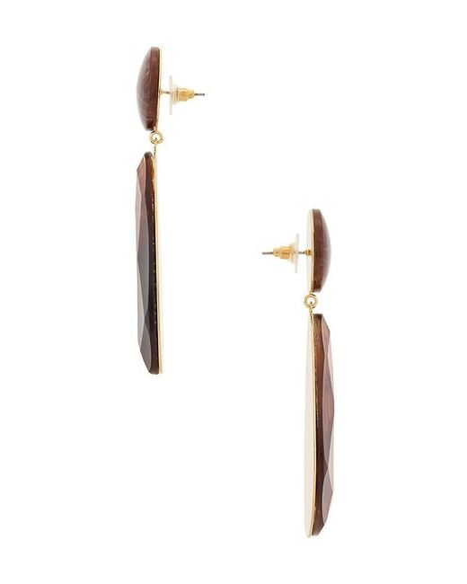 Lovers + Friends Brown Golden Hour Earrings