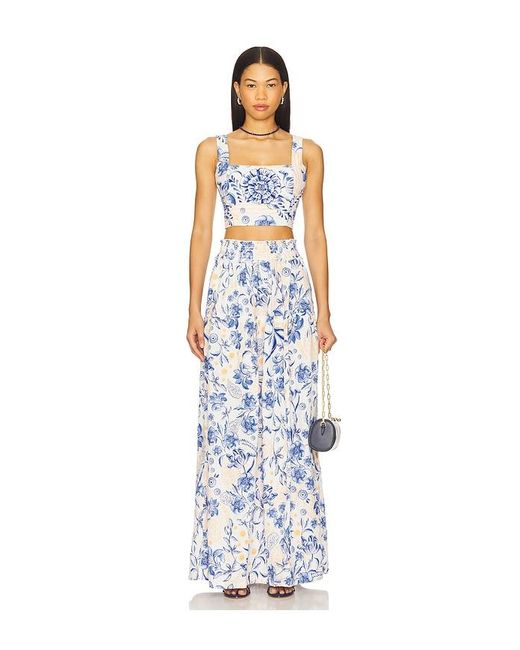 Agua Bendita White Jenna Maxi Skirt