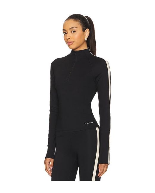 P.E Nation Black Nightfall Quarter Zip Long Sleeve Jacket