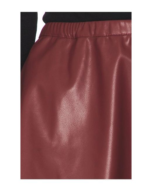 Lovers + Friends Red Jordan Faux Leather Mini Skirt