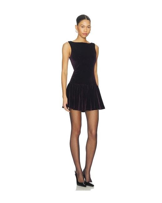 MORE TO COME Black Eliza Mini Dress