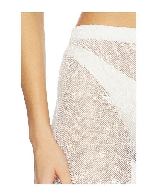 Leslie Amon White Emma Skirt