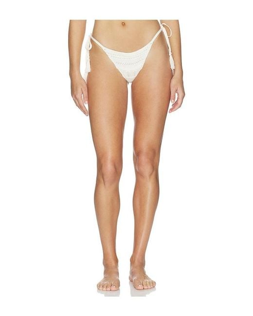 Devon Windsor White Vallie Bikini Bottom