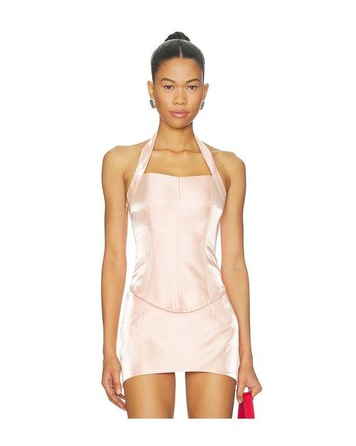 Kim Shui White Halter Top