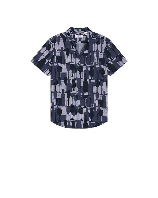 Original Penguin Blue Chambray All Over Print Shirt for men