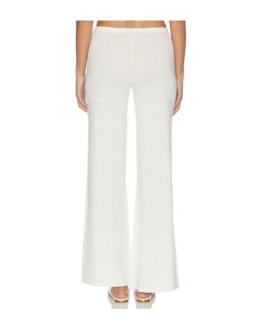 ÉTERNE White Low Waist Flare Pant