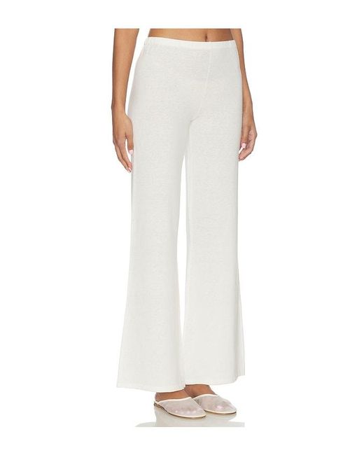 ÉTERNE White Low Waist Flare Pant