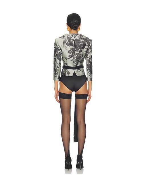 Markgong Multicolor Polka Dot Cropped Jacket