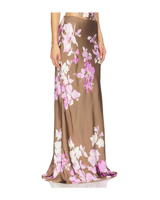 Rococo Sand Red Maxirock Skirt