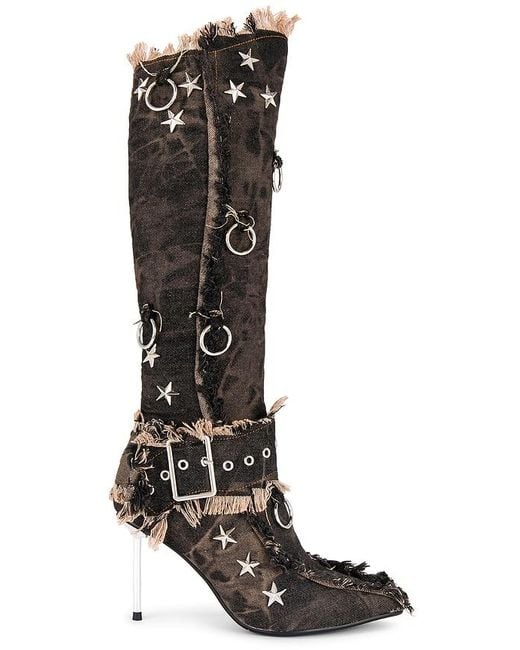 1XBLUE Black Hardcore Boots