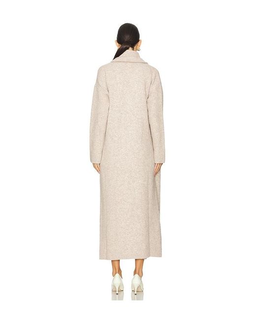 Camila Coelho White Jona Maxi Sweater Coat