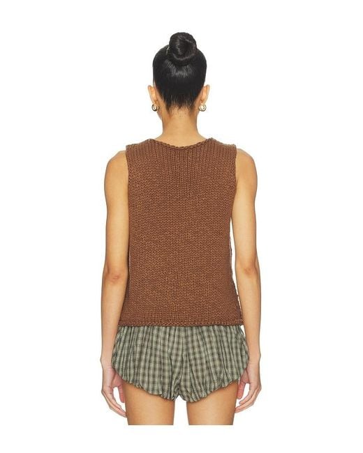 Free People Brown Opal Tank
