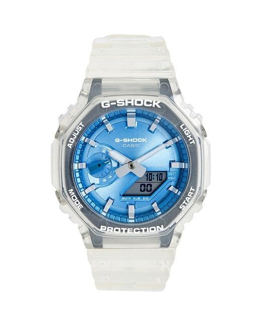 G-Shock Blue Ga2100 Bold Metallic Series Watch for men