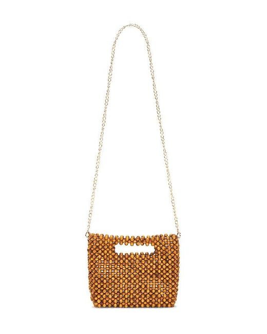 Dolce Vita White Wood Bead Bag