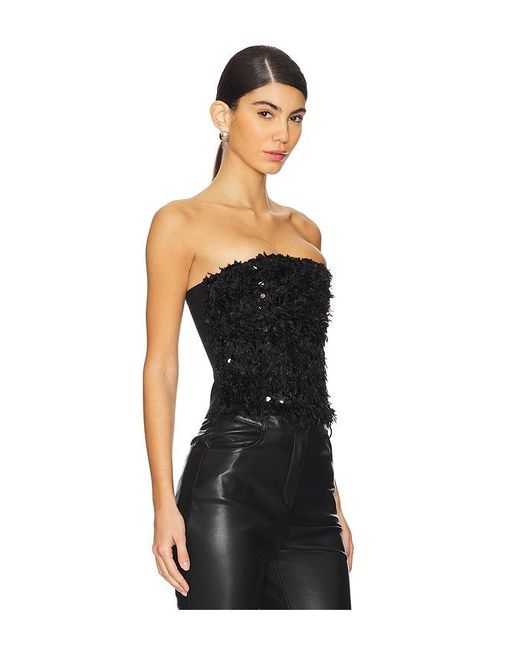 CULTNAKED Black Bandeau-Oberteil Power