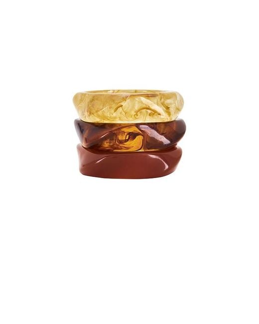 Luv Aj Orange The Formentera Bangle Set