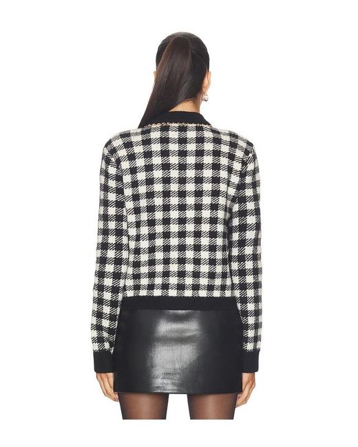 Generation Love Black Selma Houndstooth Cardigan