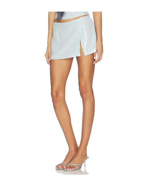 Miaou Blue Micro Mini Skirt