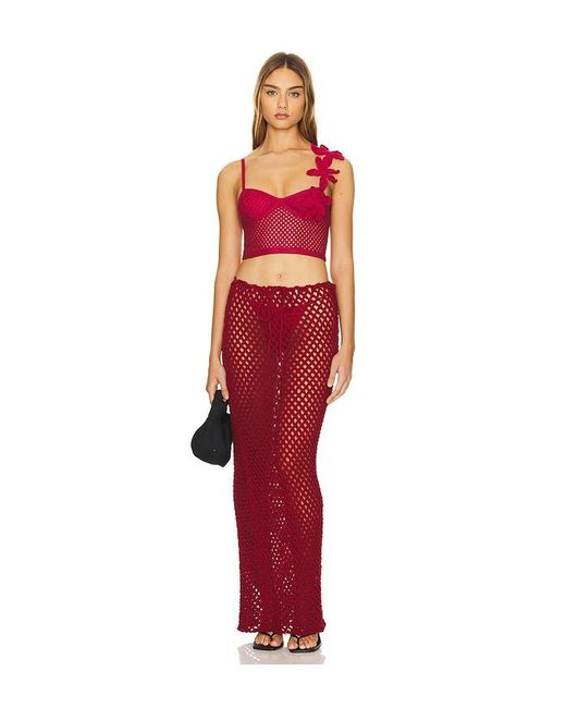 Agua Bendita Red X Revolve Ziah Crop Top