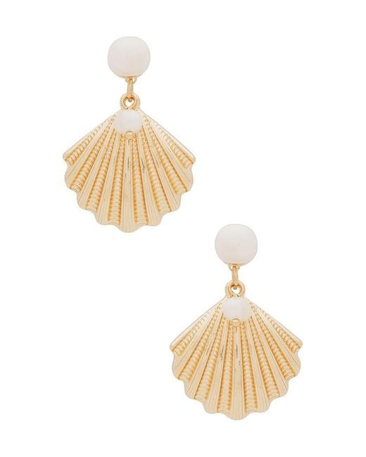 Ettika White Shell Earring