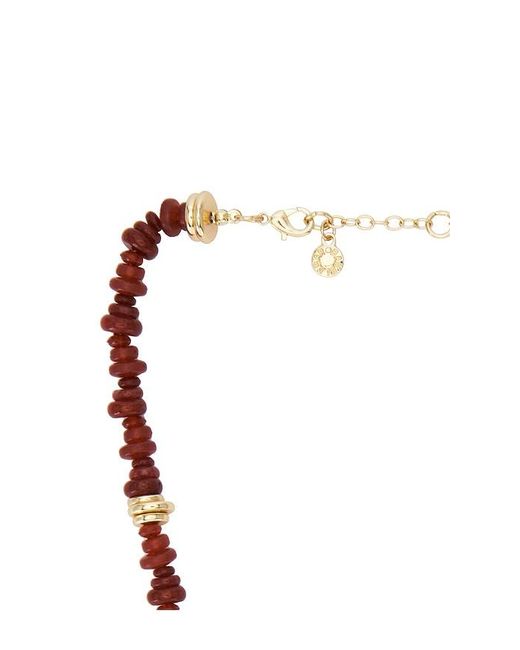 BaubleBar Red Farah Beaded Necklace