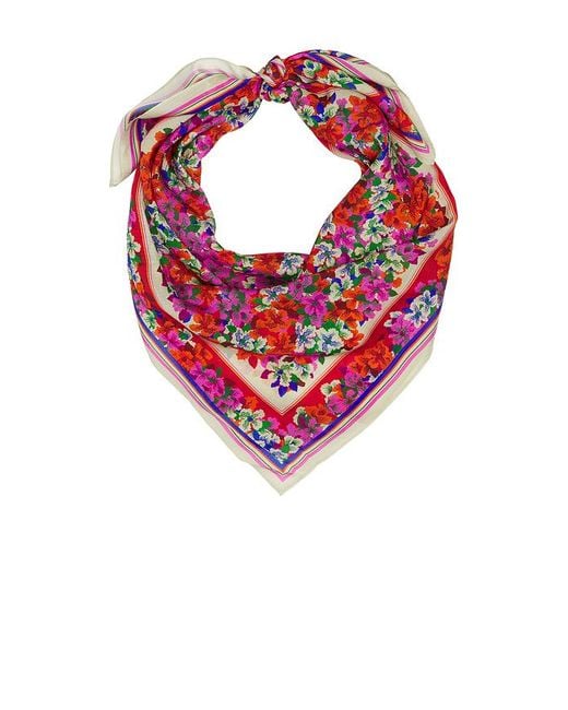 Essentiel Antwerp Red Jaber Square Scarf