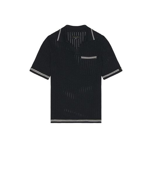 Rag & Bone Black Crochet Johnny Polo for men