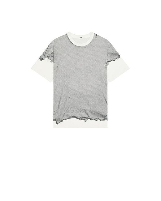 Neuw White Digital Vintage Tee for men