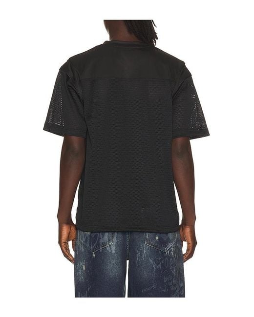 M I S B H V Black Teddy Football T-Shirt for men