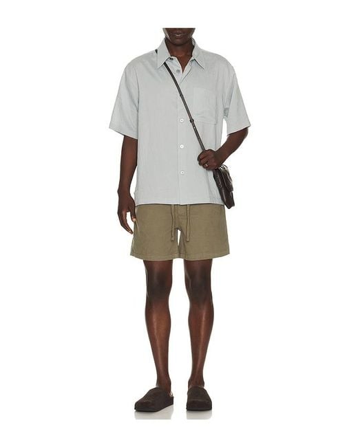 FRAME Gray Light Weight Short Sleeve Shirt for men