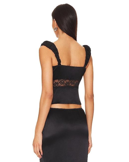 MAJORELLE Black Maura Top