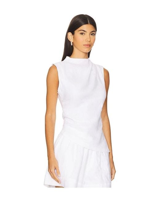 Top Fruncido En Color Blanco Talla (También En Xs, S, M) AEXAE de color White