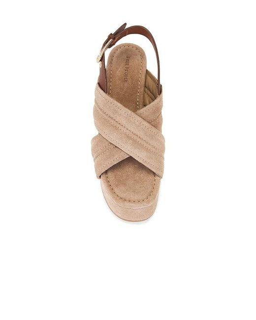 Free People Natural Beach Party Platform Sandal