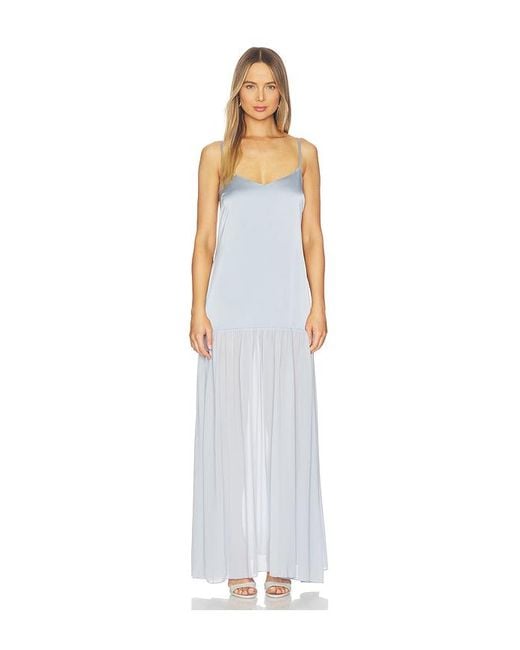 Vestido Dahlia En Color Bebe Azul Talla (También En S, Xs, M, Xl) Show Me Your Mumu de color White