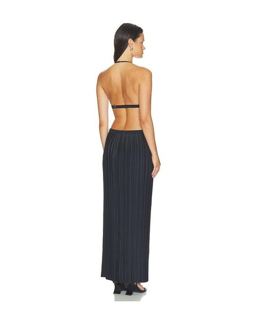 HAELO Blue Caged Twist Dress