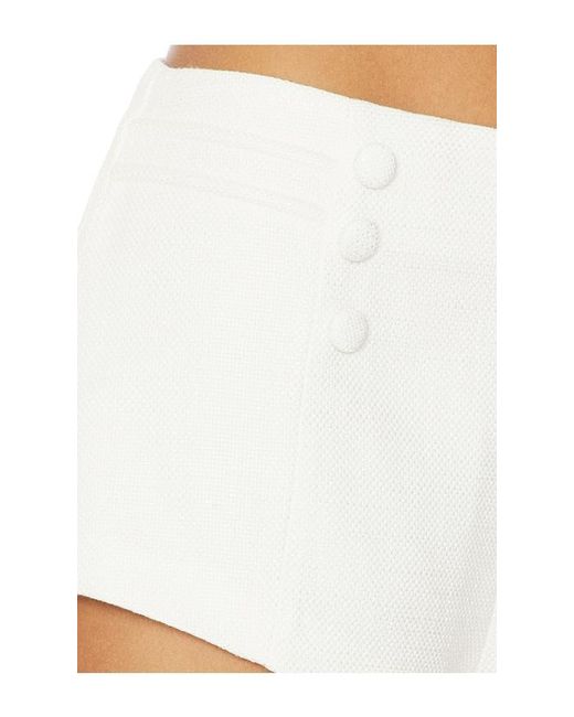 Amanda Uprichard White Courtney Shorts