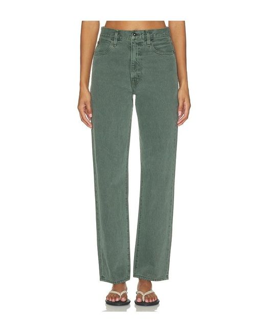 SLVRLAKE Denim Green London Straight Leg Jean