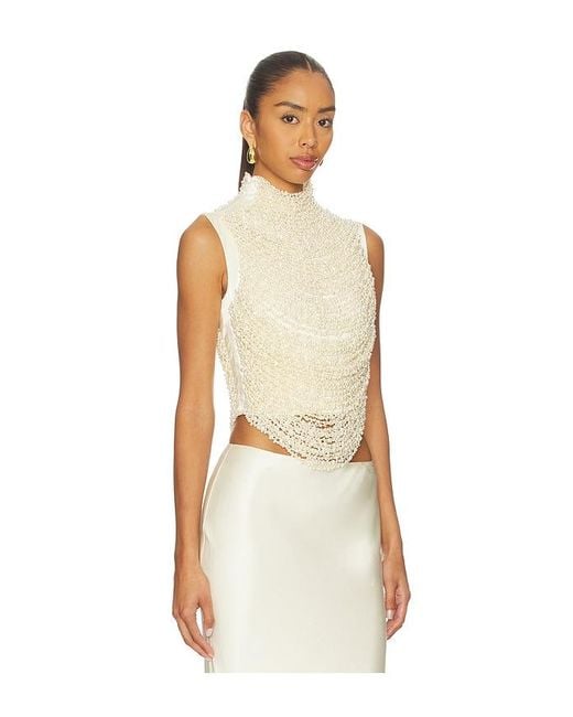 Cult Gaia Natural Taraji Sleeveless Top
