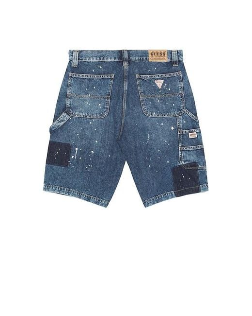 Guess Workwear-Shorts Panel in Blue für Herren