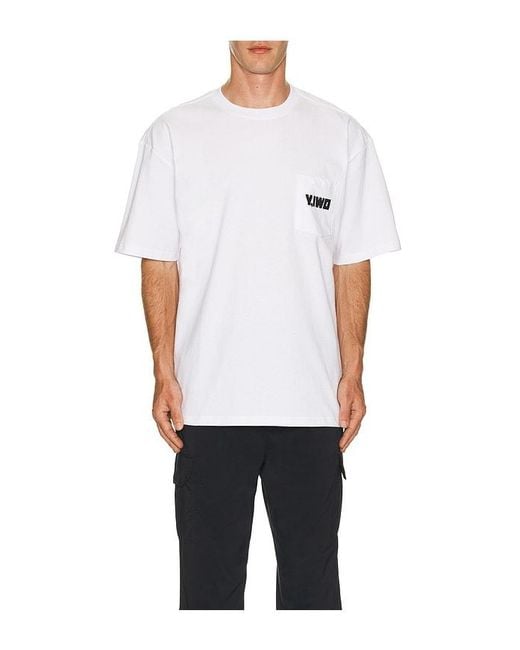 Y,IWO White Think Big Pocket Tee for men