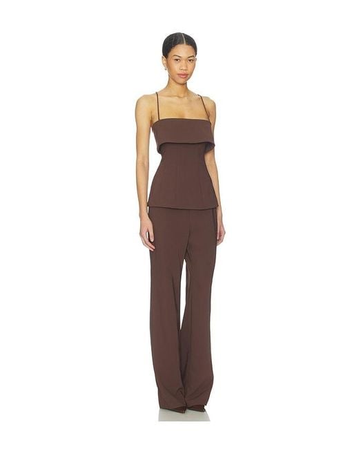 Lovers + Friends Brown Kira Jumpsuit