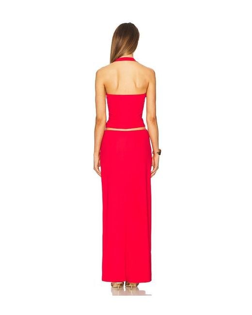 ENSEMBLE JUPE NORMI en Red superdown
